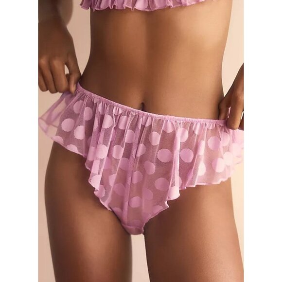 Anthropologie Other - By Anthropologie Mesh Dot Flutter Panty Size XS Lilac Sexy Flirty Coquette NWT